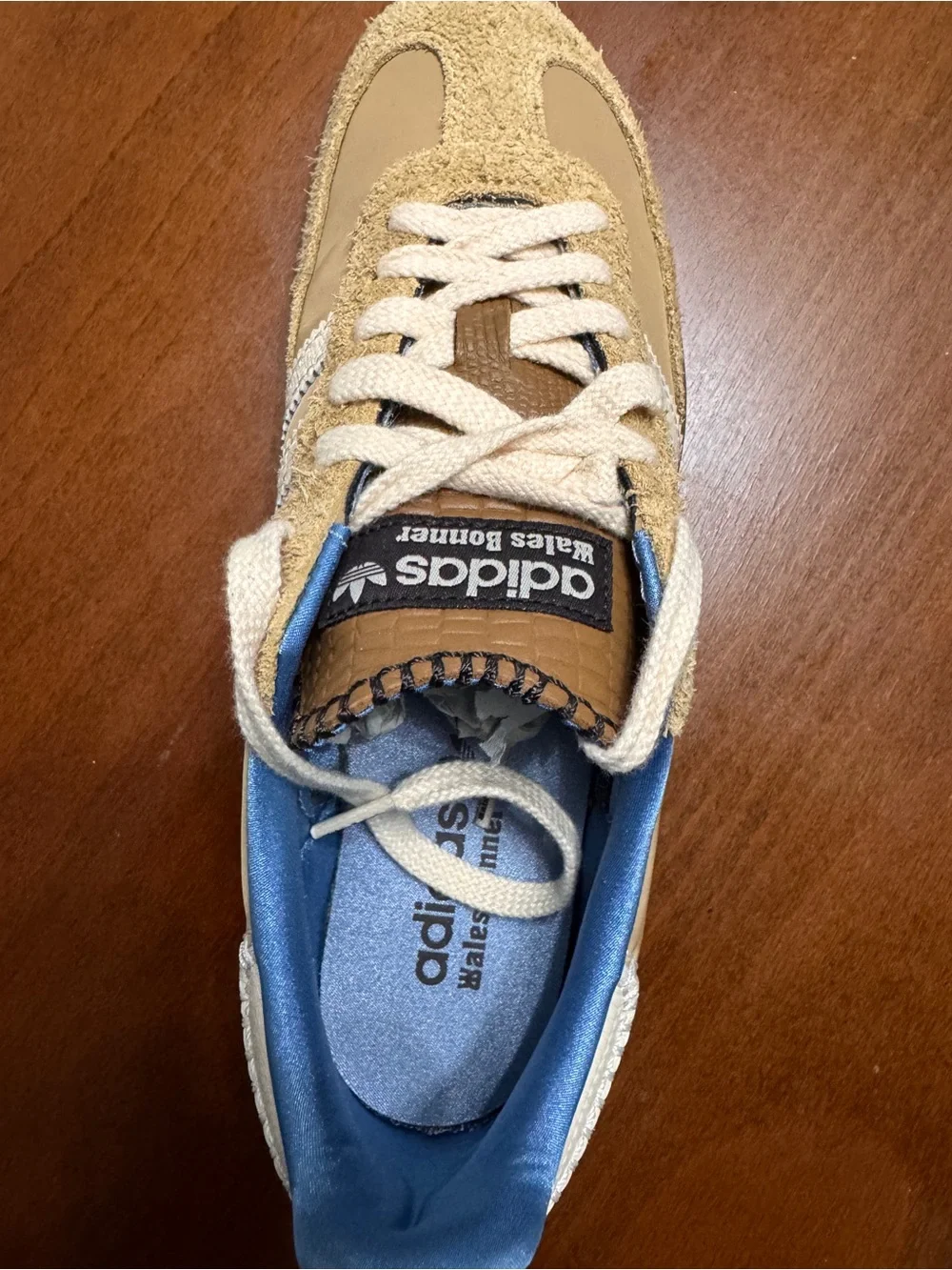 Wales Bonner Adidas Men’s Beige/Sand Sneakers with White Stripes